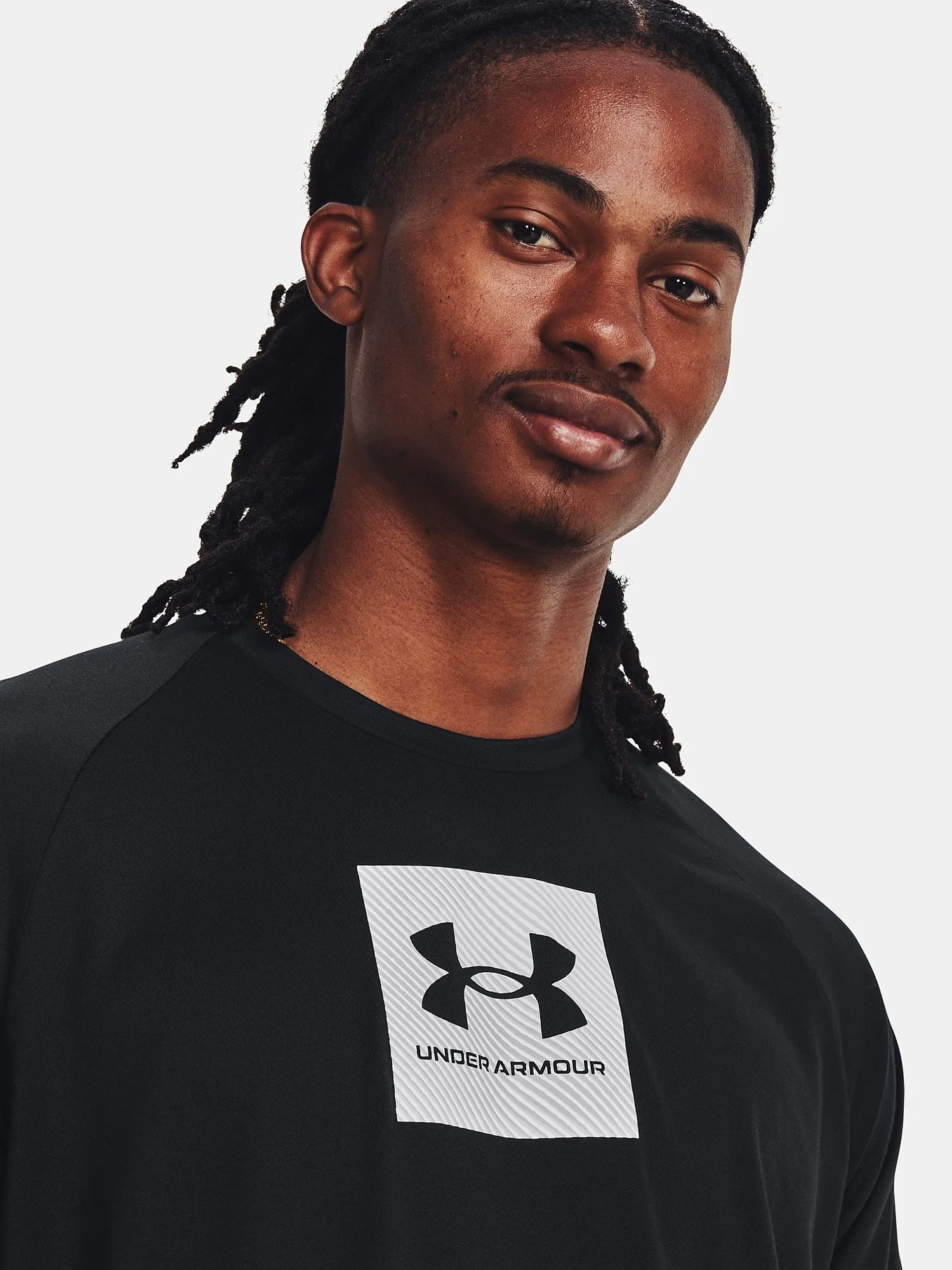 T-Shirt Under Armour Tech Print Fill - Black/White - men´s