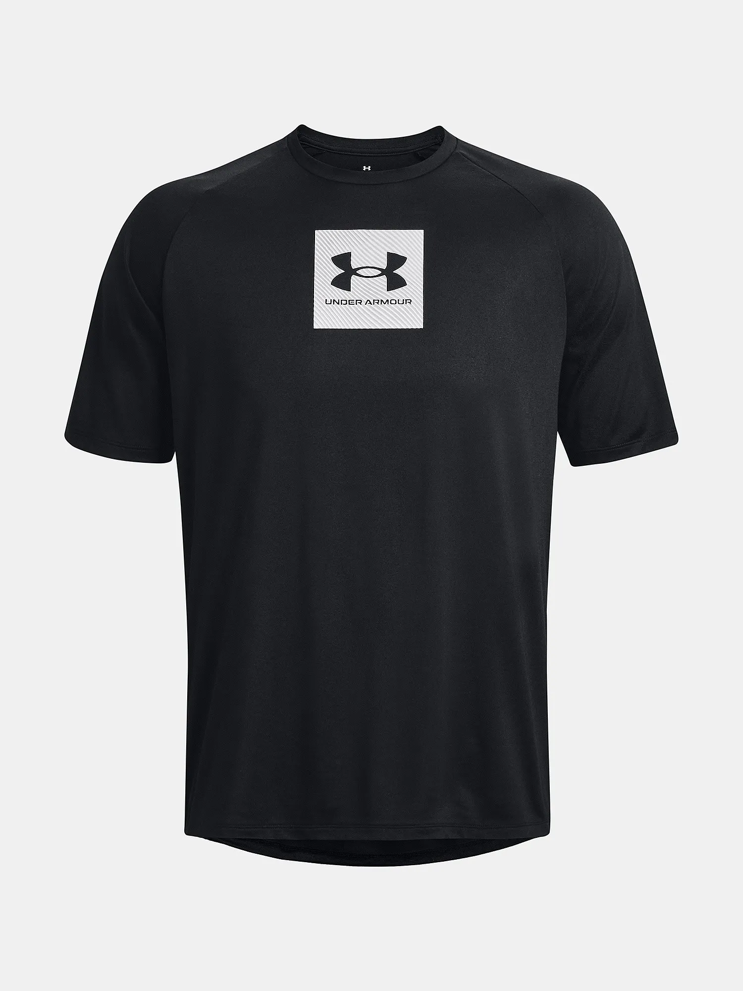 T-Shirt Under Armour Tech Print Fill - Black/White - men´s