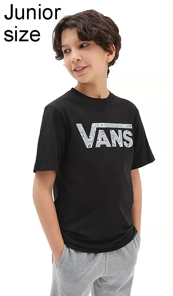 T-Shirt Vans Classic Logo Fill - Black/Frost Grey - boy´s