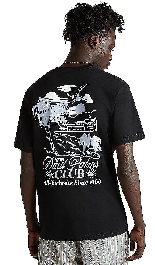 T-Shirt Vans Dual Palms Club - Black - men´s