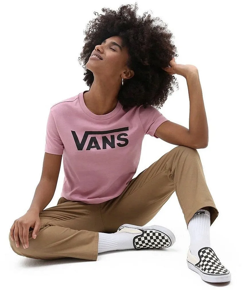 T-Shirt Vans Flying V Crew - Flying V Lilas - women´s