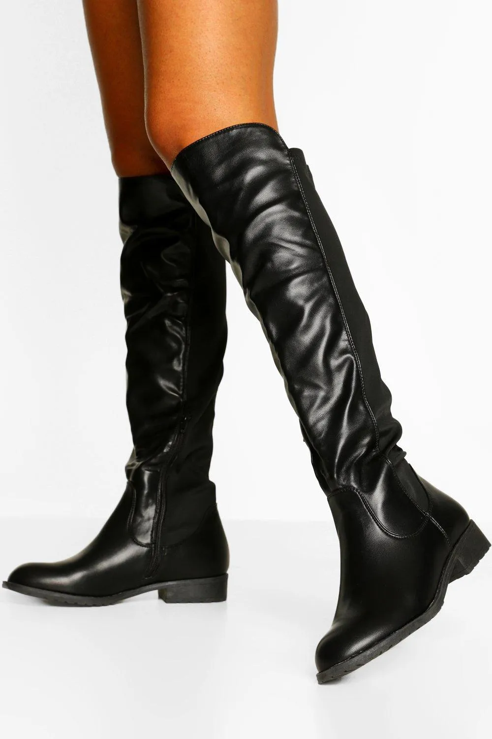 Tall Fit Knee High Riding Boots