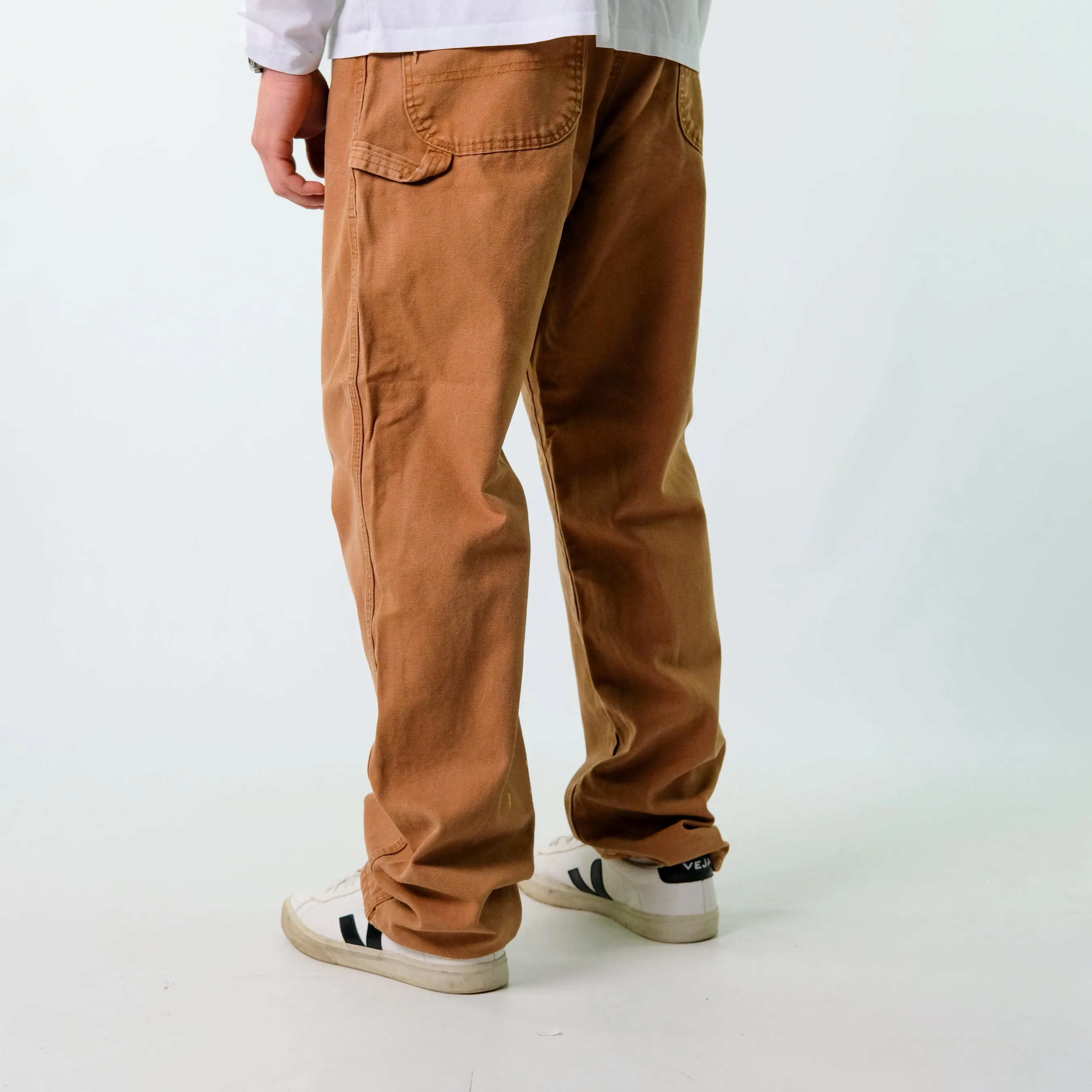 Tan y2ks Dickies Canvas Carpenter Jeans Baggy Pants (36x32)