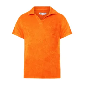 Tangerine Terry Polo Shirt