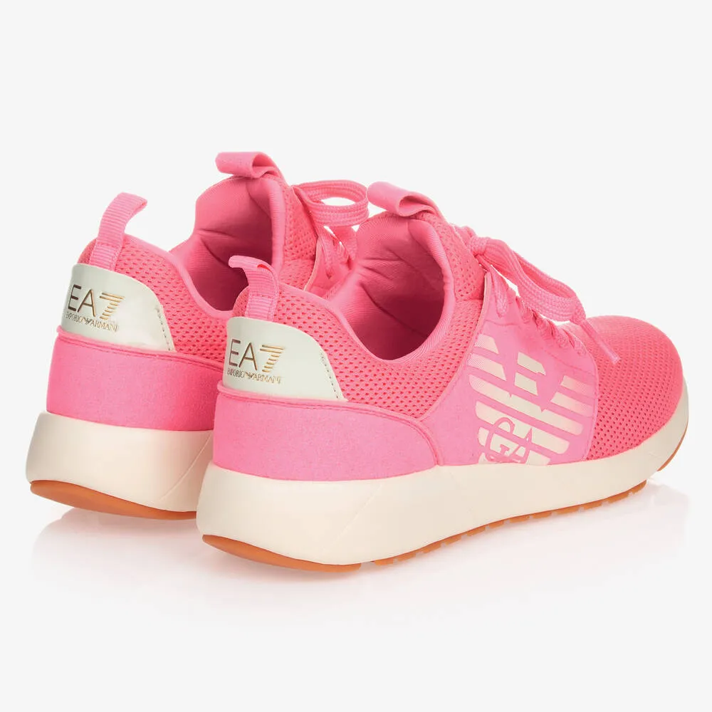 Teen Pink Logo Trainers