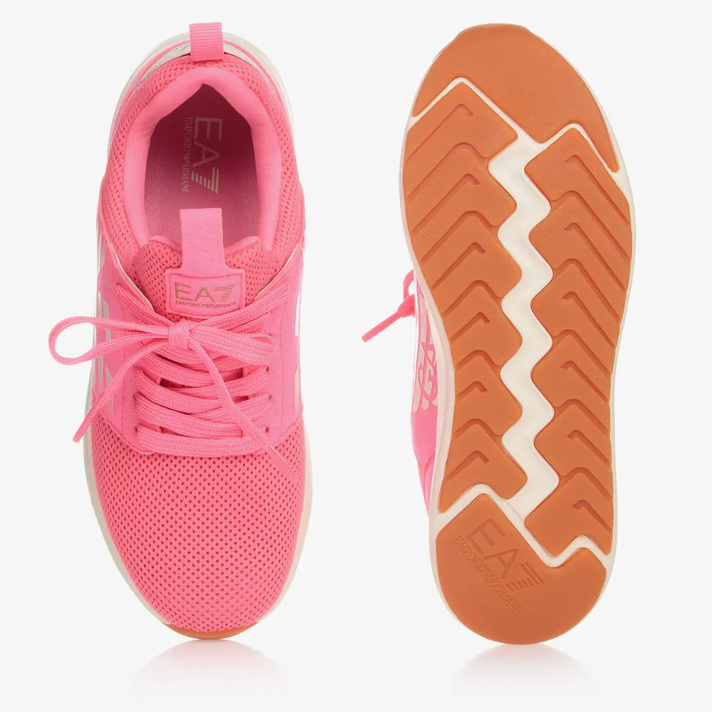 Teen Pink Logo Trainers