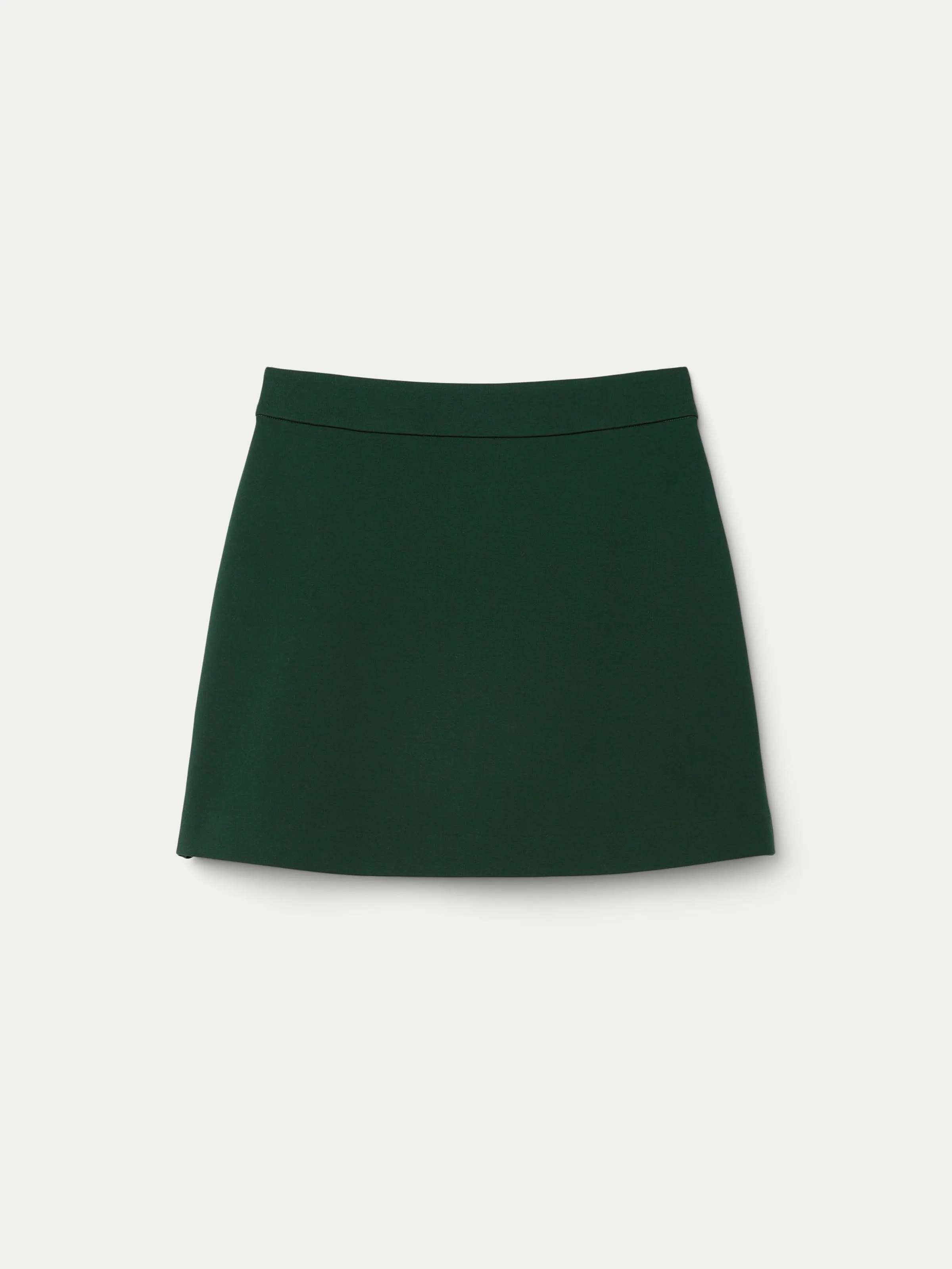 The Double Knit Mini Skirt in Pine Grove