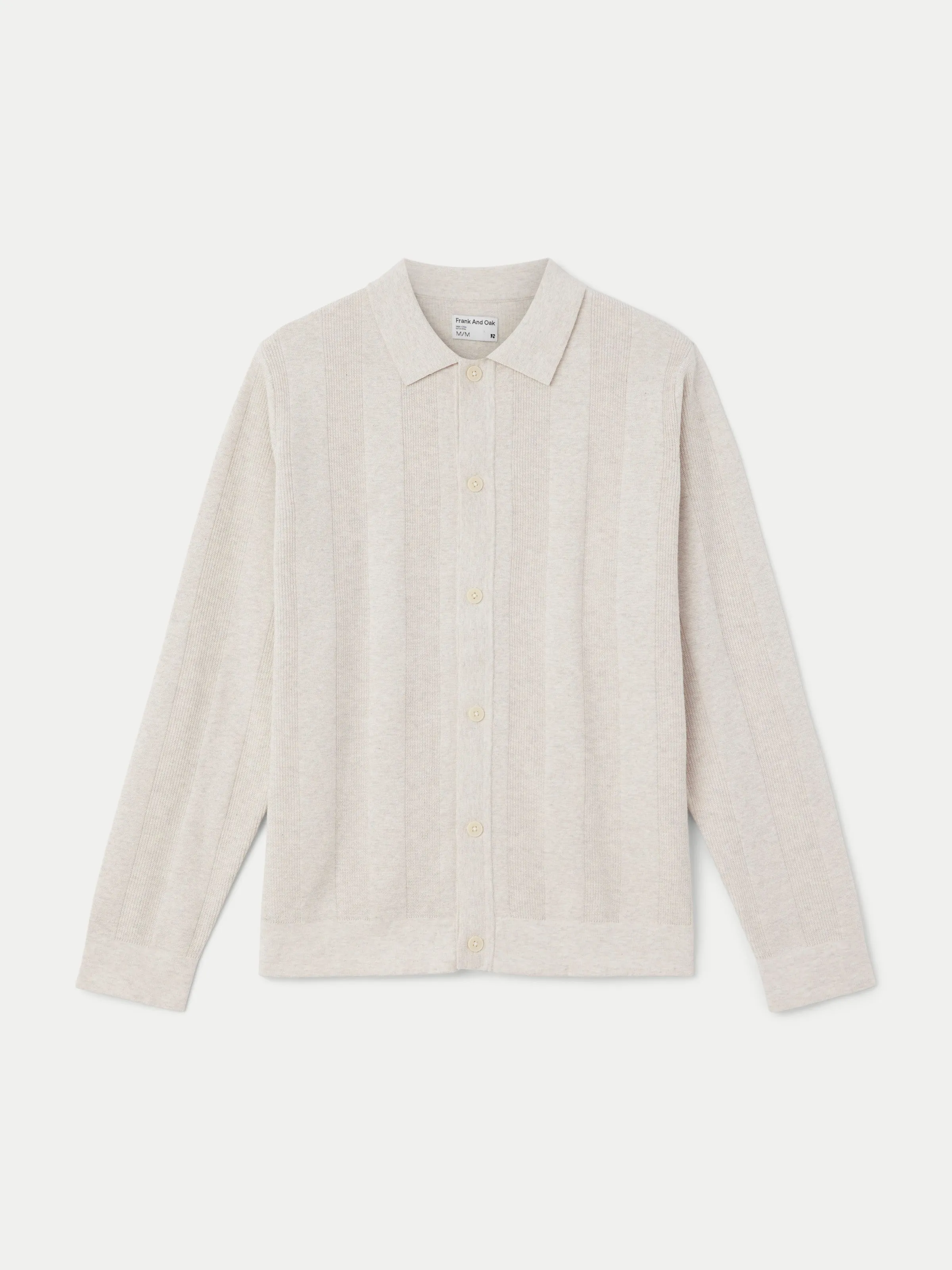 The Knit Overshirt in Cream