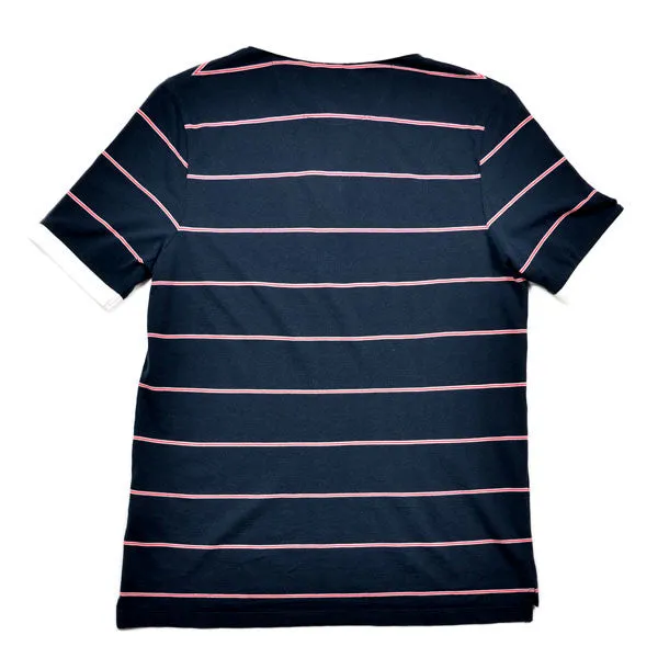 Blue Nights Micro Trad Stripe Pocket Polo