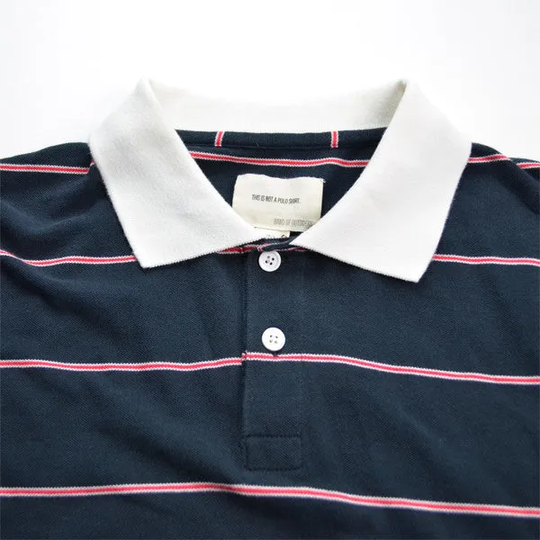 Blue Nights Micro Trad Stripe Pocket Polo