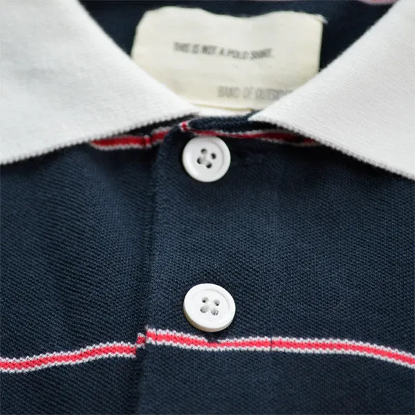 Blue Nights Micro Trad Stripe Pocket Polo