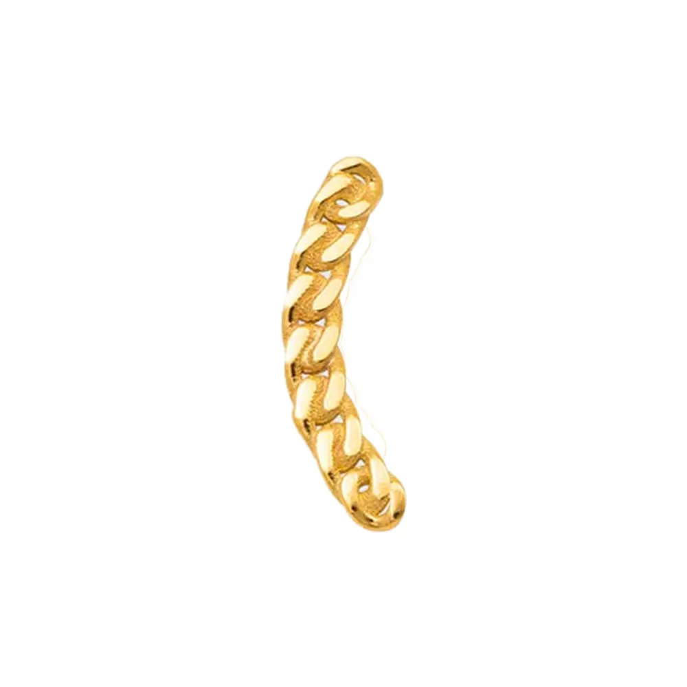 Gold Flat Chain Pin