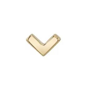 Flat V Pin in Gold by threadless