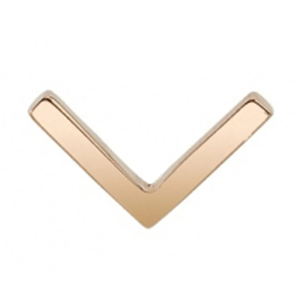 Flat V Pin in Gold by threadless