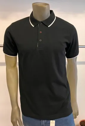 Pique Polo Shirt with Tipped Design