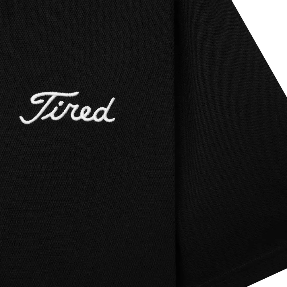 TIRED GOLF POLO // BLACK