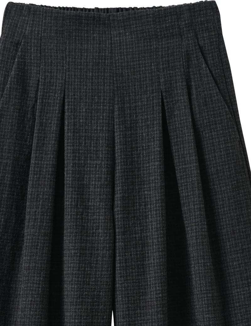 Toast Cotton Wool Pleat Front Trousers Carbon