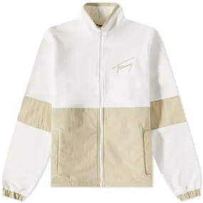 Tommy Hilfiger Beige Mixed Media Retro Jacket