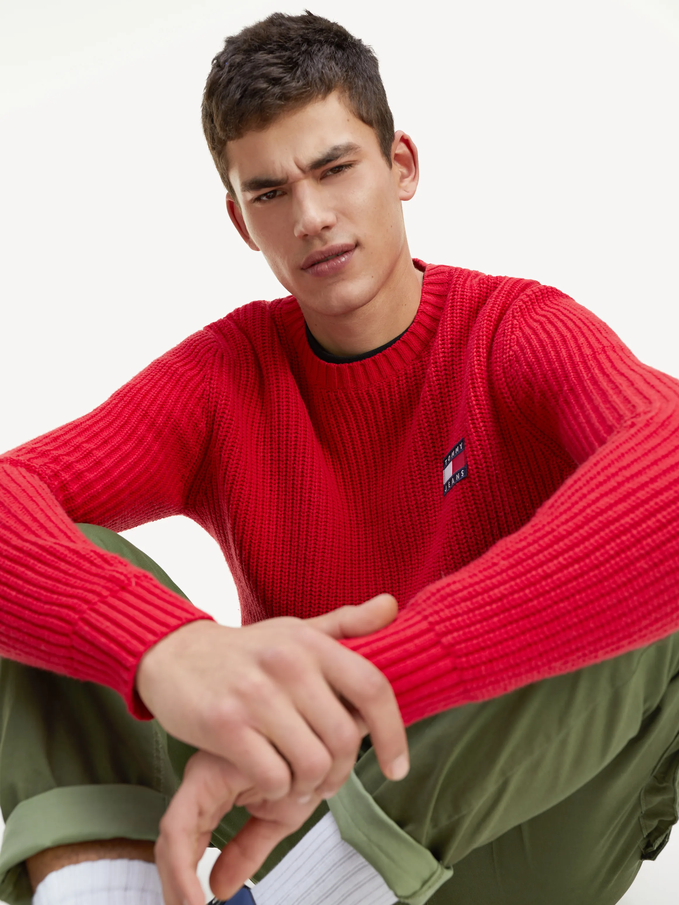 Tommy Hilfiger Ribbed Knit Jumper | Shop Jumpers | Tommy Badge Collection