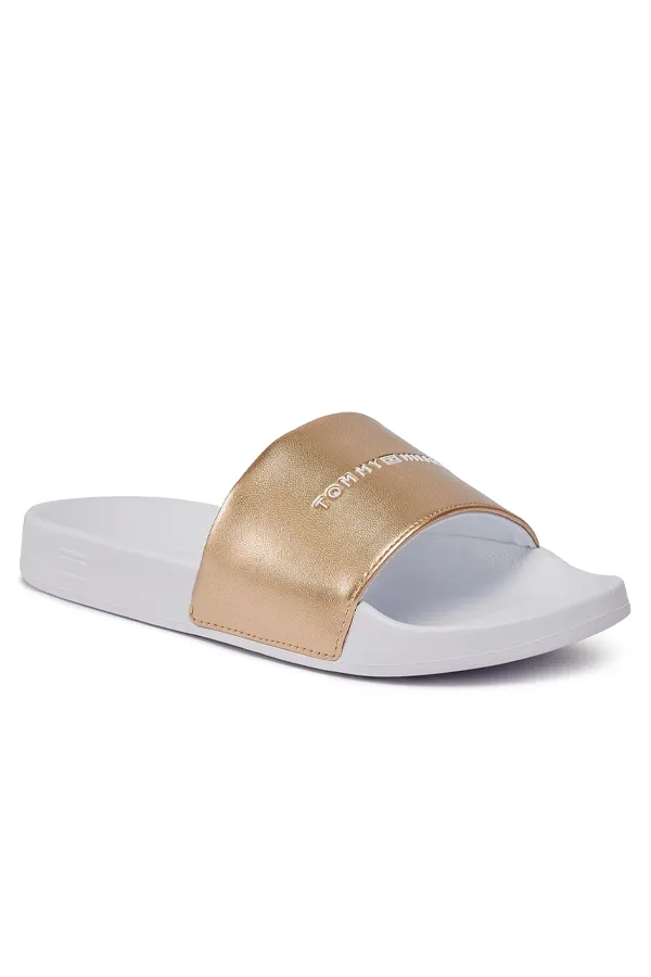 Tommy Hilfiger Gold Logo Women's Slides