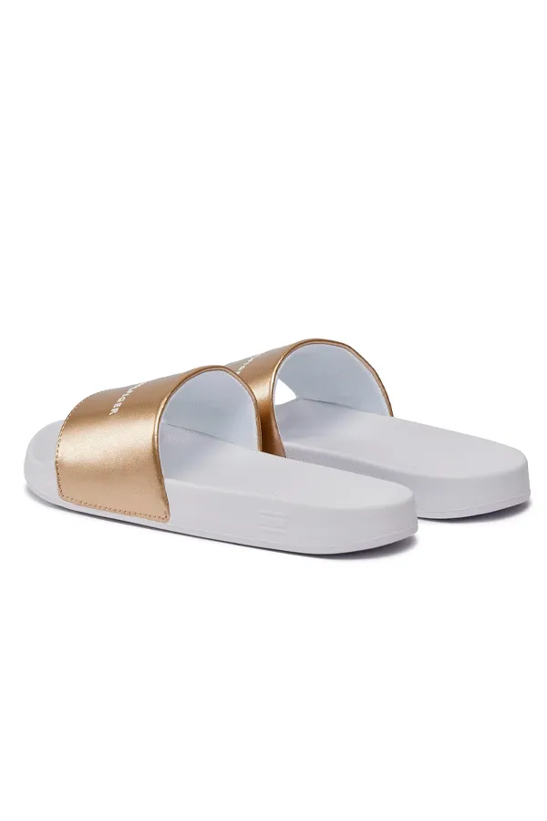 Tommy Hilfiger Gold Logo Women's Slides