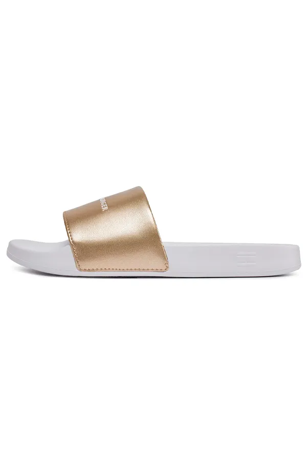 Tommy Hilfiger Gold Logo Women's Slides