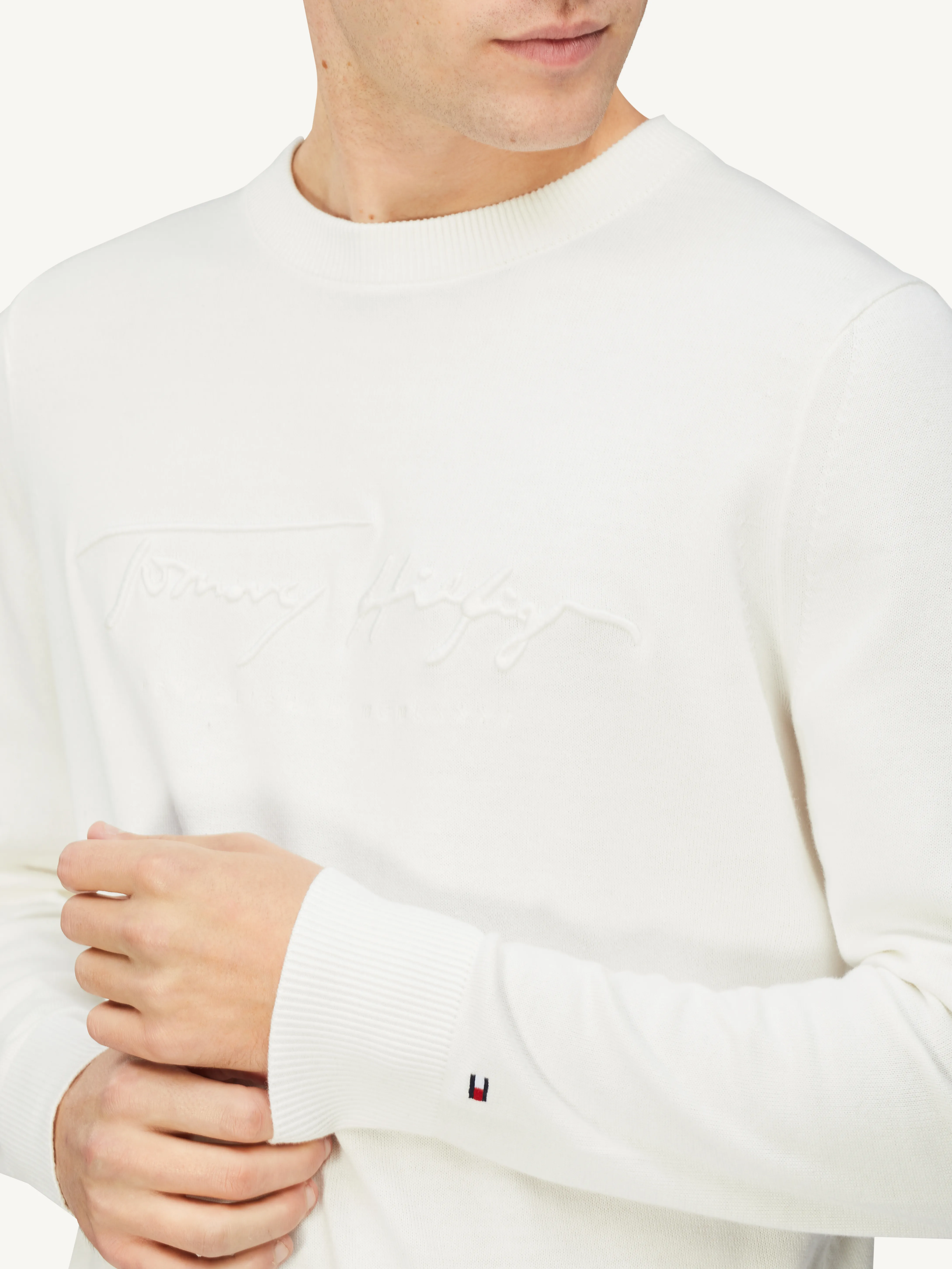 Tonal Autograph Sweater by Tommy Hilfiger - Jumpers