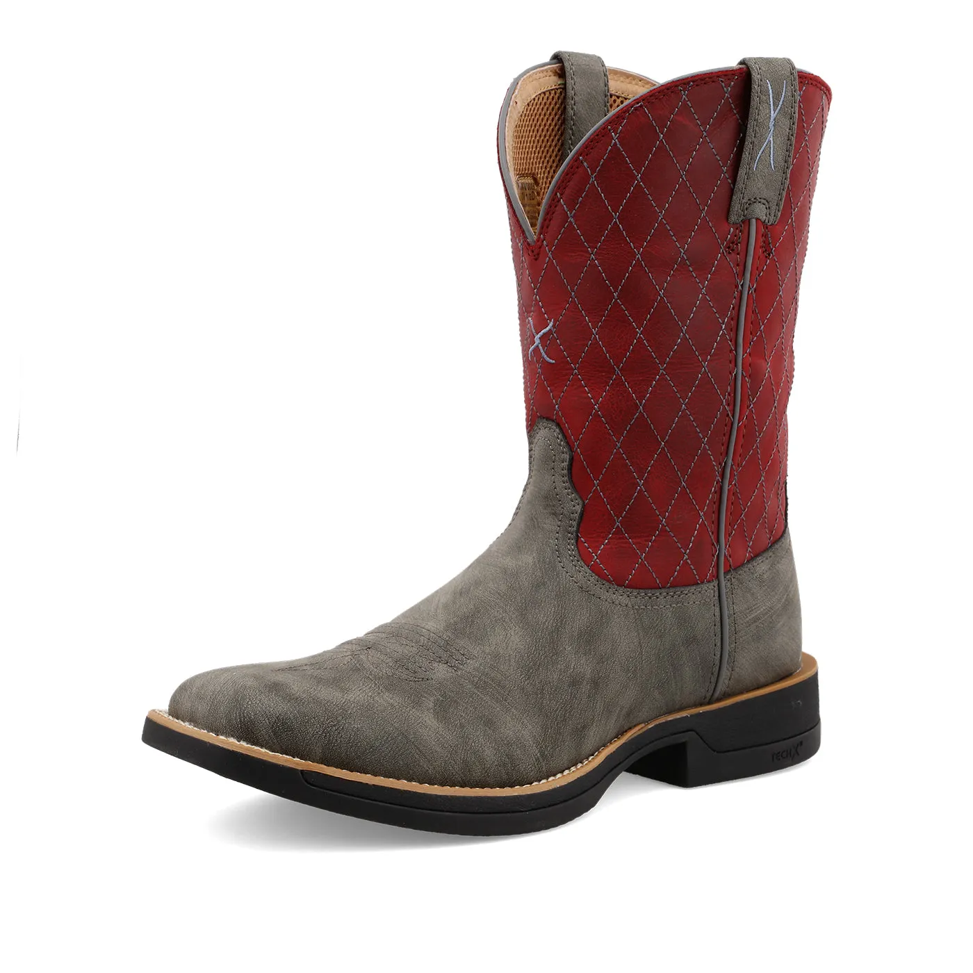 Twisted X Men's Grey Work Boot Tech X - Grey Men's Workboot.