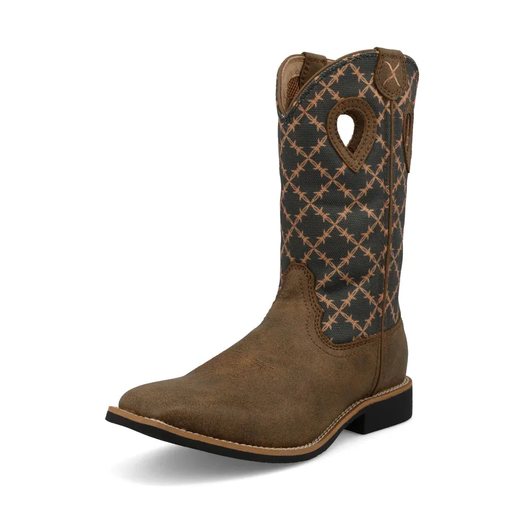 Twisted X Youth Top Hand Mocha & Slate Cowboy Boots