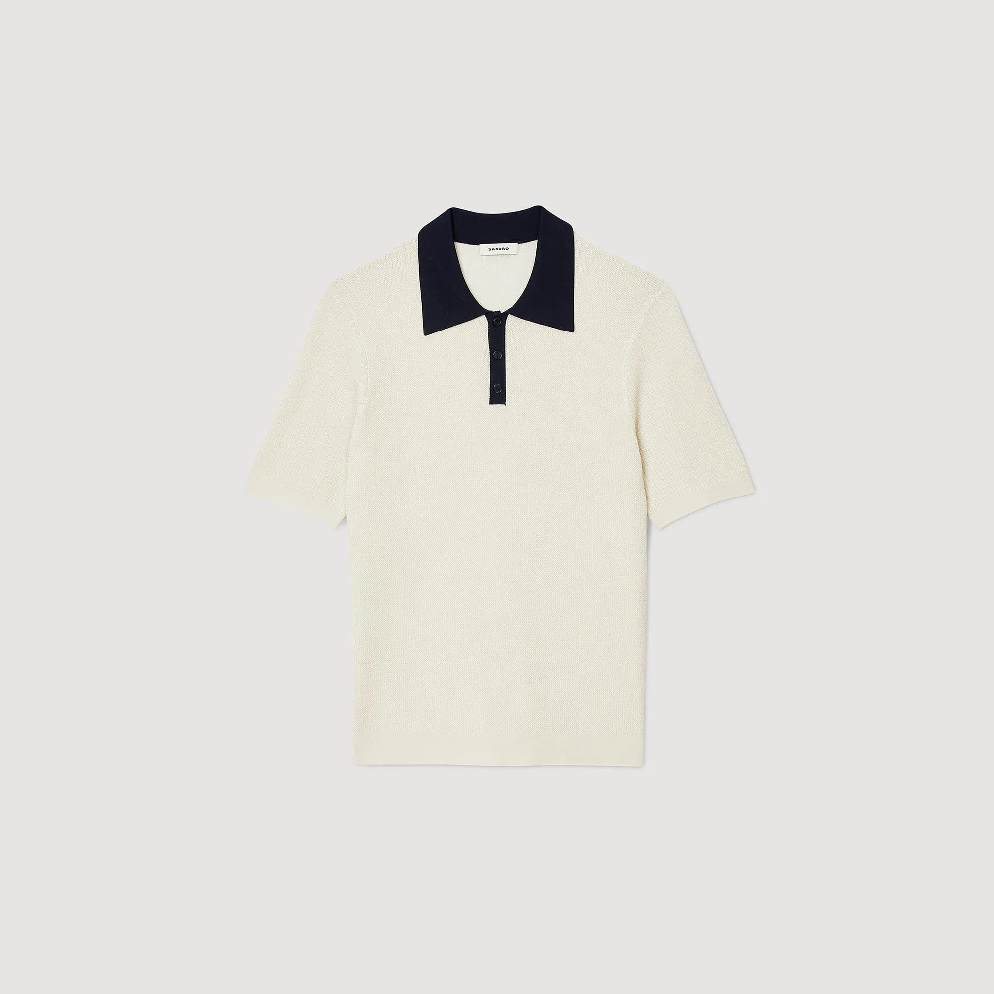 Two-tone polo shirt