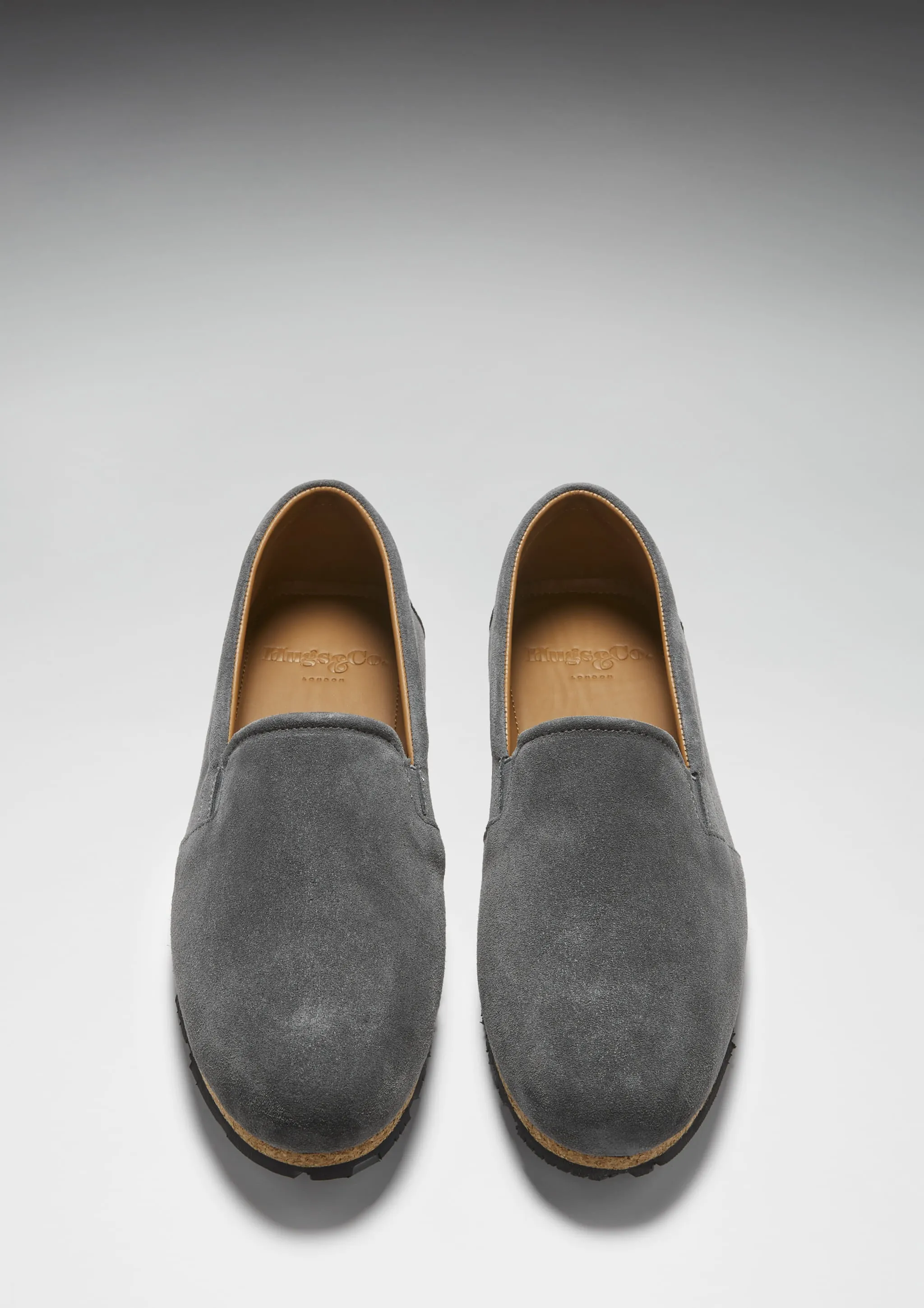 Tyre Sole Espadrilles, charcoal suede