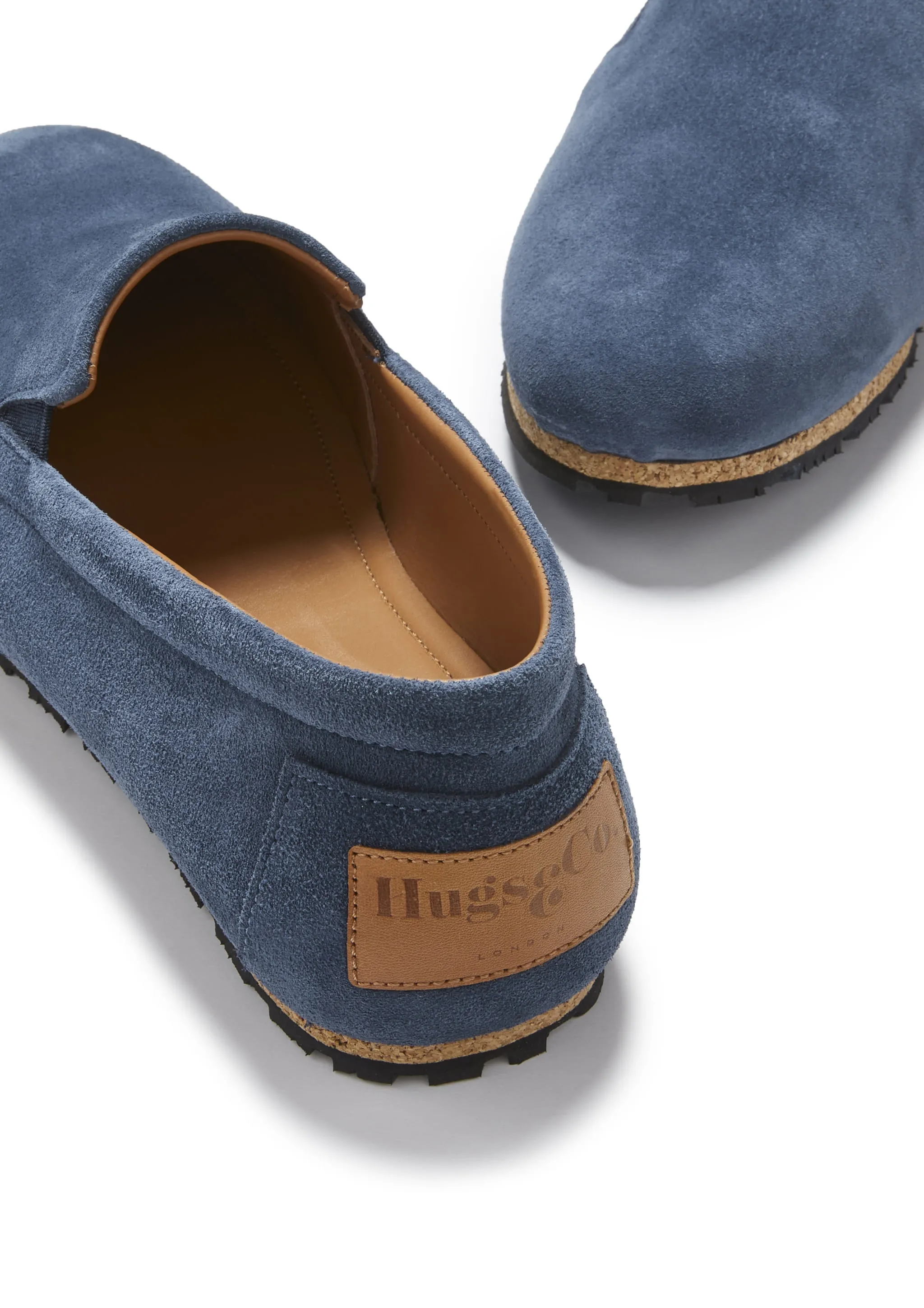 Tyre Sole Espadrilles, denim blue suede