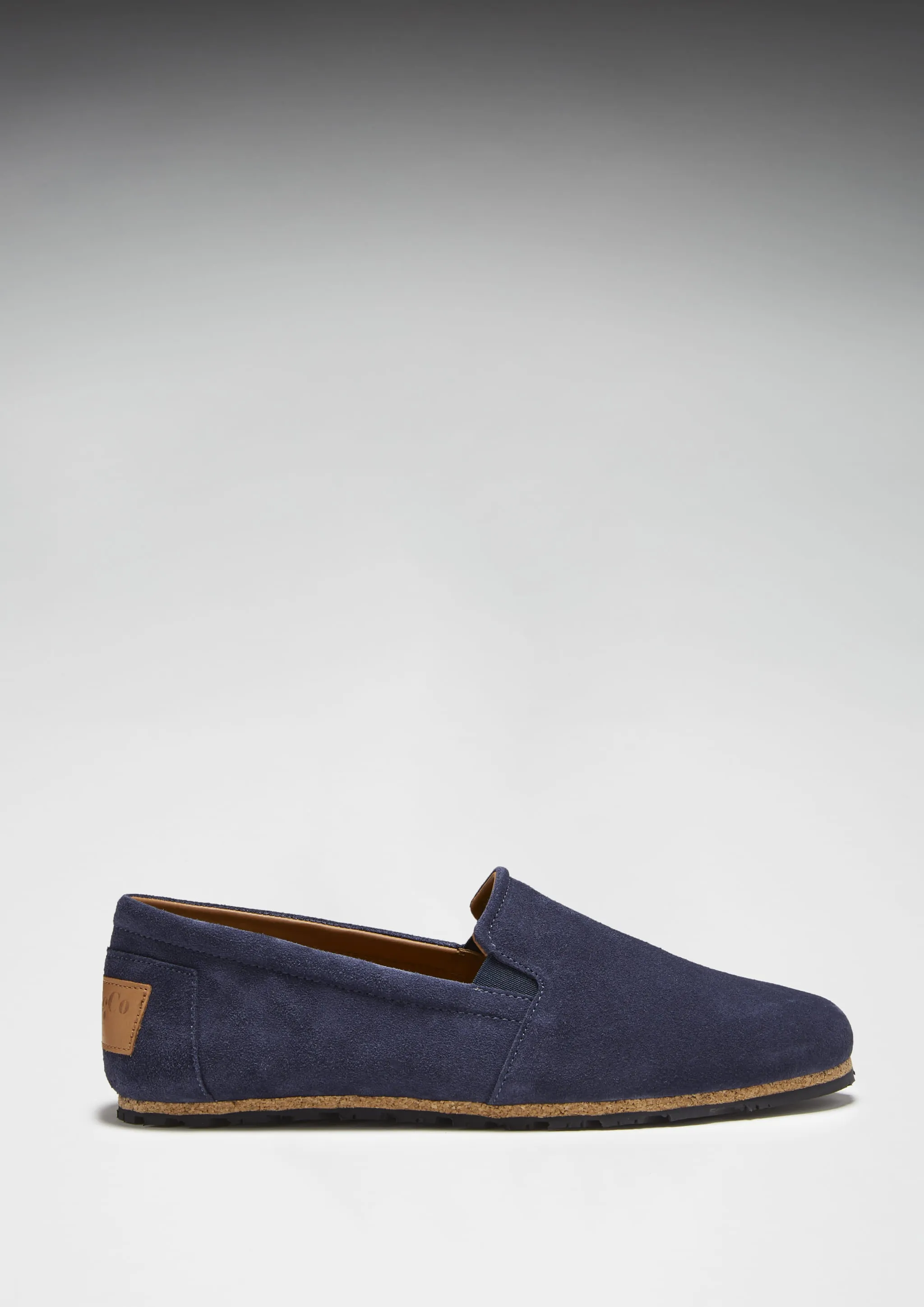 Tyre Sole Espadrilles, navy blue suede