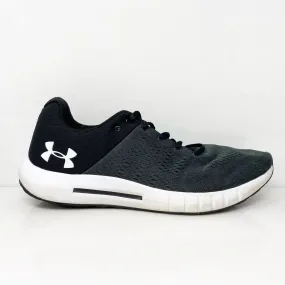 Under Armour Mens Micro G Pursuit 3000011-102 Black Running Shoes Sneakers Sz 10