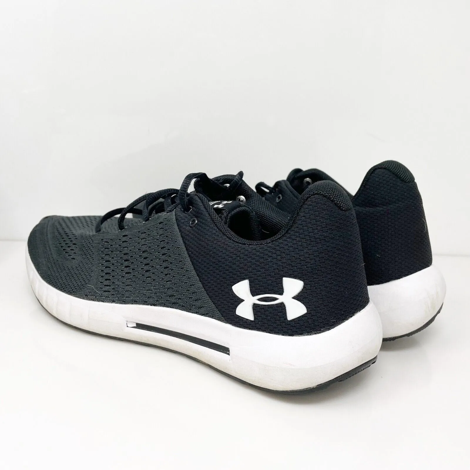 Under Armour Mens Micro G Pursuit 3000011-102 Black Running Shoes Sneakers Sz 10