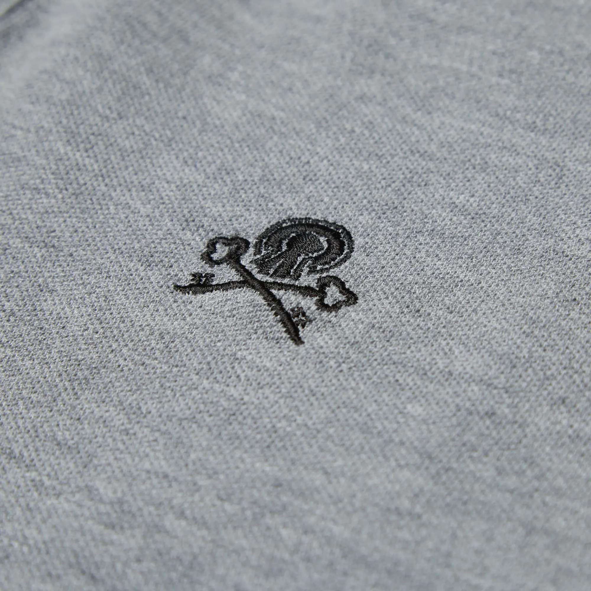 Uniform Experiment Skull Men's Polo Shirt Grey