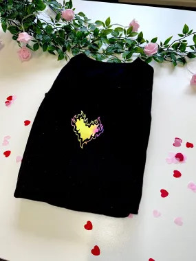 Valentines Flaming Heart Sweatshirt