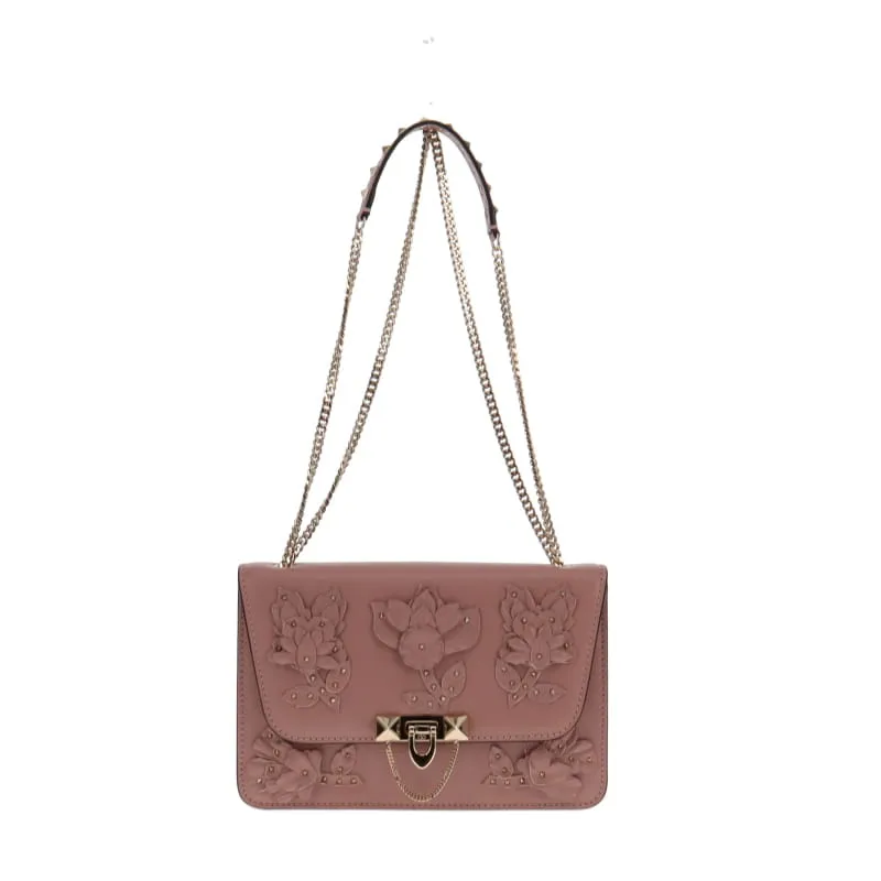 Valentino Nude Floral Shoulder Purse