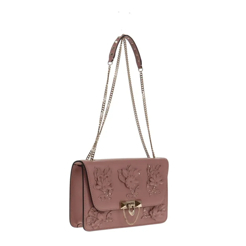 Valentino Nude Floral Shoulder Purse