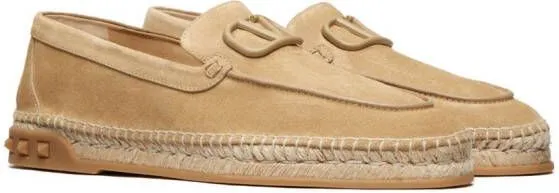 Valentino Garavani Leisure Flows suede espadrilles Neutrals