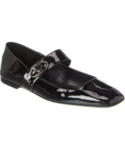 Valentino VLogo Locker Patent Flat