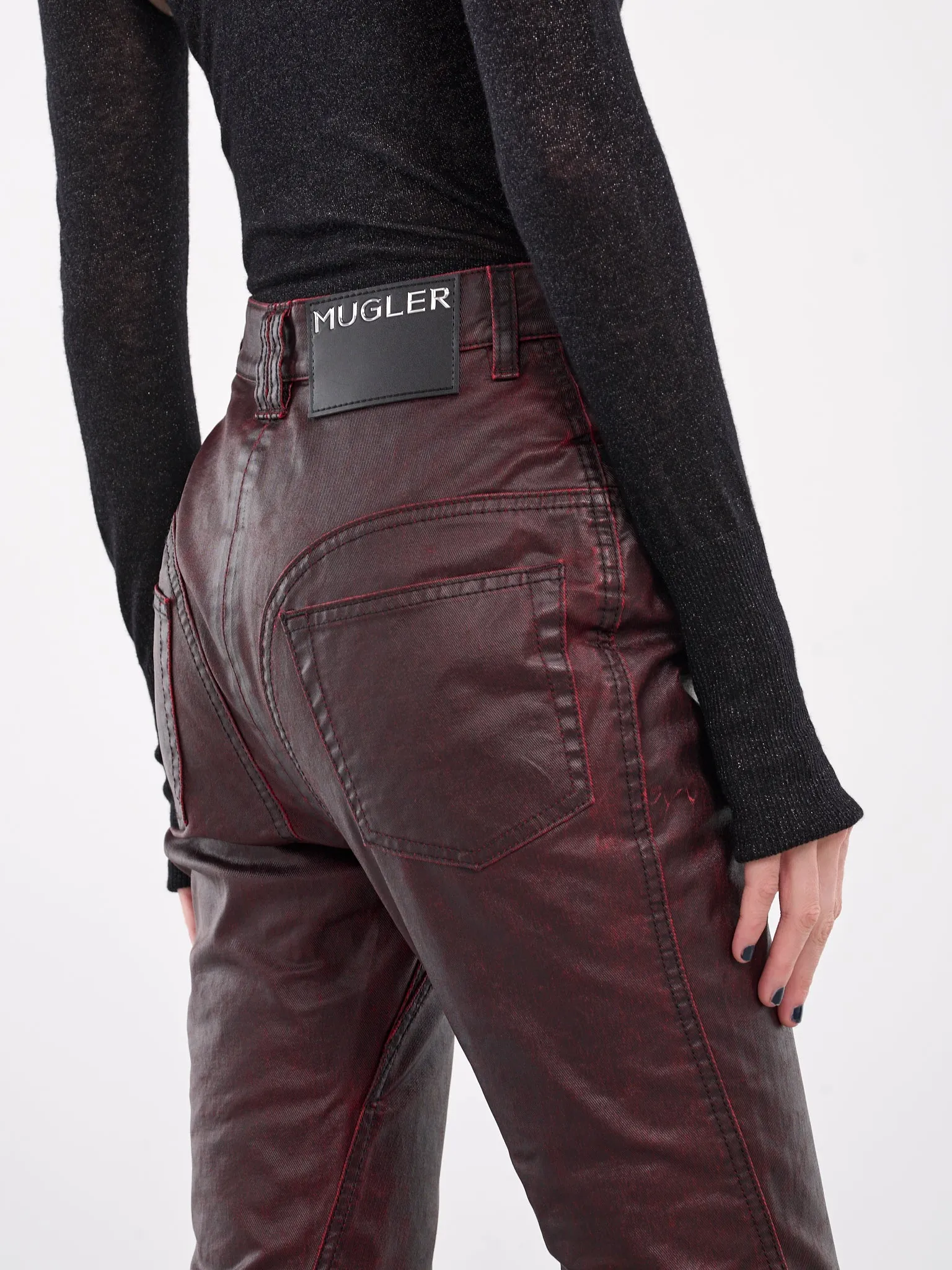 Vampire Waxed Denim Trousers (24F6PA0398286-VAMPIRE)