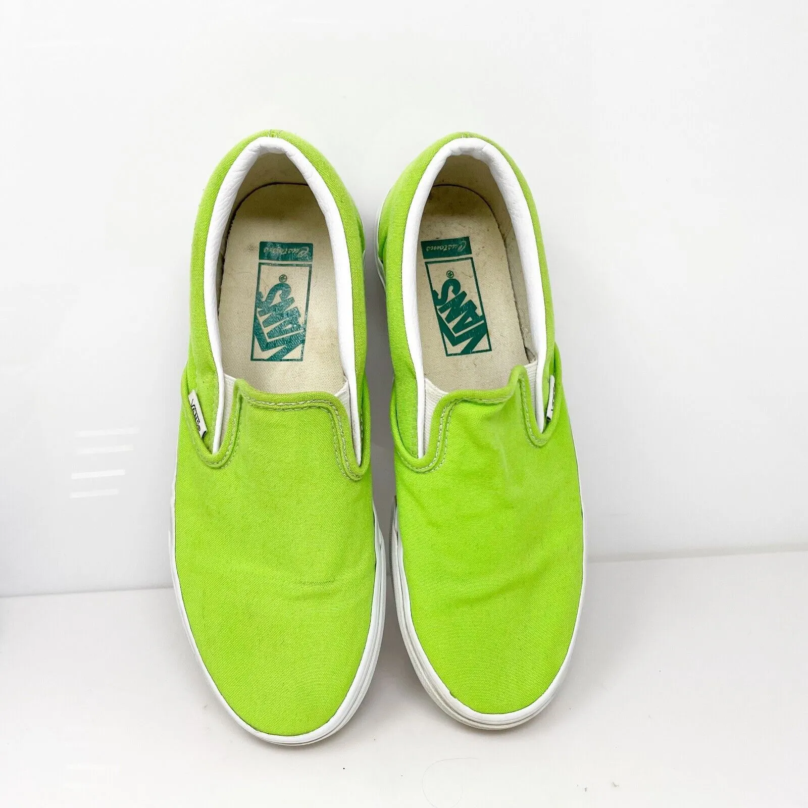 Vans Unisex Classic 721454 Green Casual Shoes Sneakers Size M 7 W 8.5