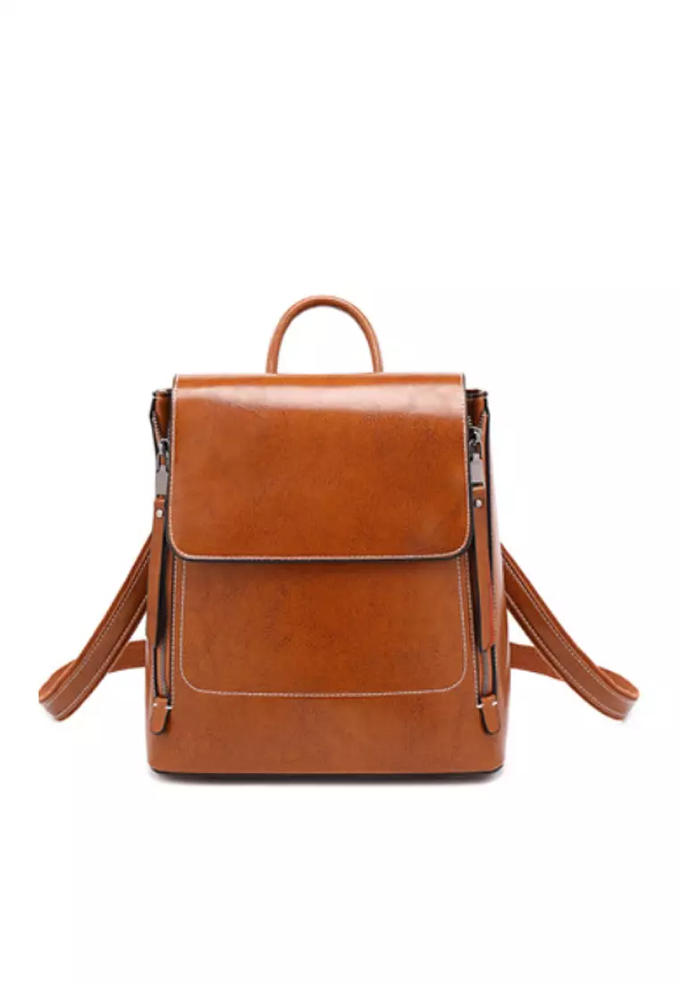 VANSA Vintage Cow Leather Backpacks - Twenty Eight Shoes Vans Bp5232