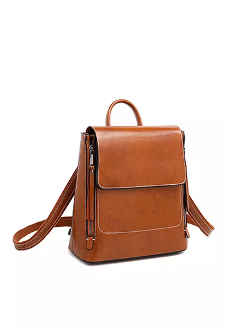 VANSA Vintage Cow Leather Backpacks - Twenty Eight Shoes Vans Bp5232