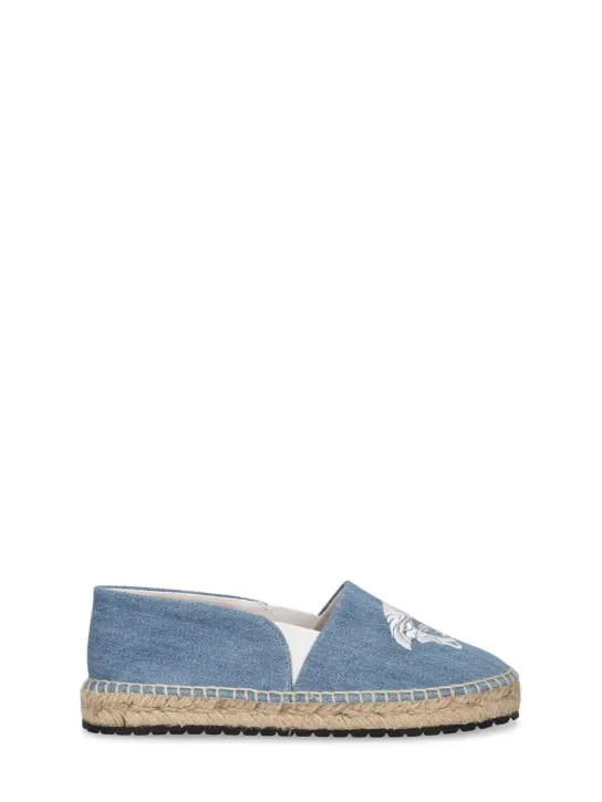 Luxurious Versace Medusa embroidered espadrilles