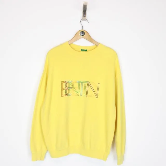 Vintage Benetton Spellout Sweatshirt XL