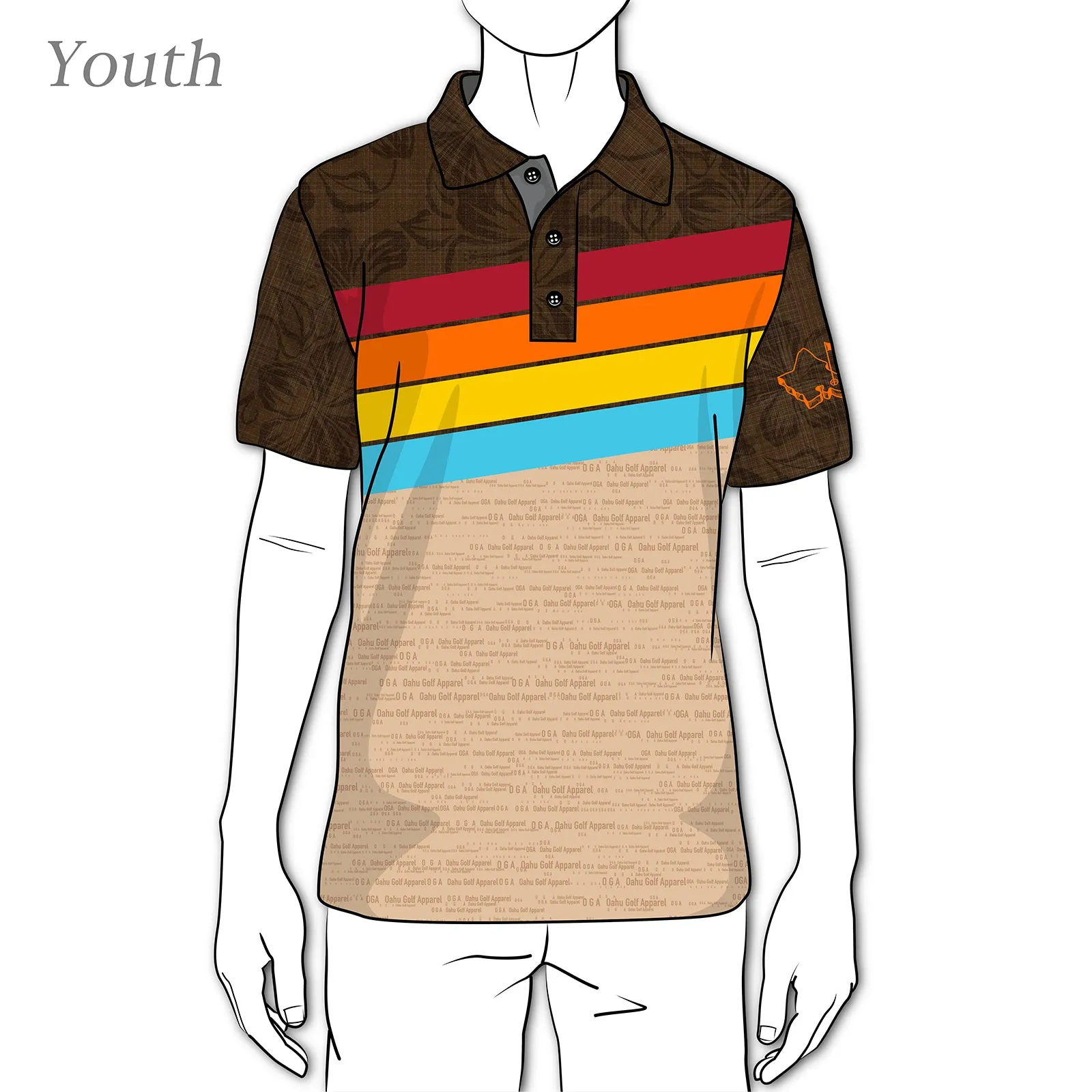 Vintage Striped - Official OGA Kids Polo