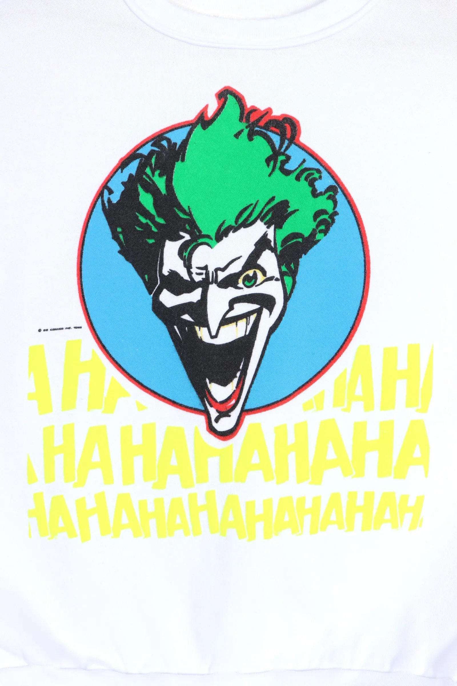 Vintage Batman Joker 1989 Laughing Haha Sweatshirt XL USA Made