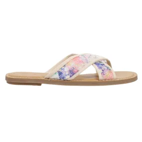 Viv Floral Flat Sandals